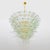 Mid-Century Modern Mid-Century Italian Modern Murano Glass and Brass Palmette Chandelier from Barovier & Toso, 1980s For Sale - Image 3 of 10