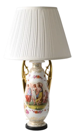 Porcelain Table Lamp from Ackerman & Fritze, 1890s