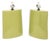 Late 20th Century Modernist Lime Green Glazed Ceramic Lamps, Pair For Sale
