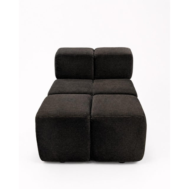 Castell Modular Sofa attributed to Hans Hopfer for Wiener Werkstätten, 1972, Set of 3 For Sale - Image 9 of 12