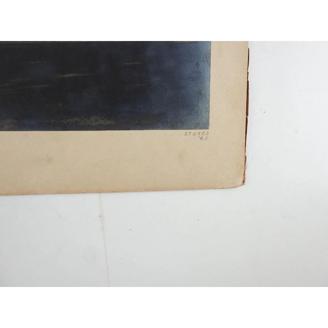 1943 silver gelatin photograph by Dr. M. B. Stokes (20th Century) Texas of the grounds of a large campus compound. Signed...