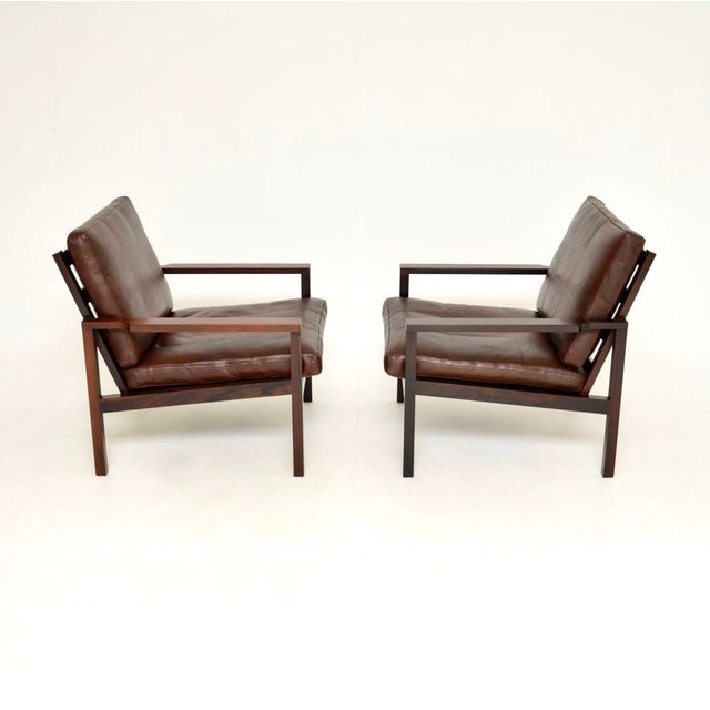 Vintage Danish Leather Chairs, 1960, Set of 2 For Sale - Image 4 of 17