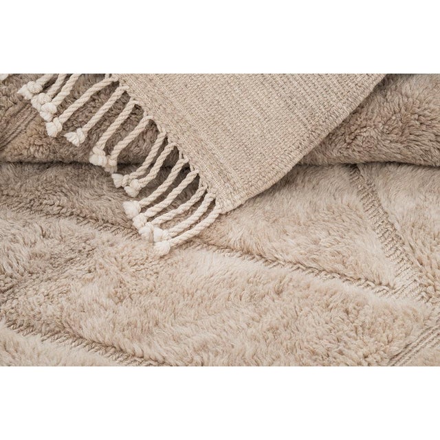 Large Hand-Knotted Wool Rug by Azele Studio For Sale - Image 6 of 10