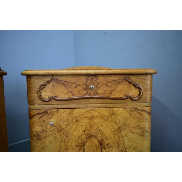 1930s Art Deco Bedside Tables, Czechoslovakia, 1939, Set of 2 For Sale - Image 5 of 18