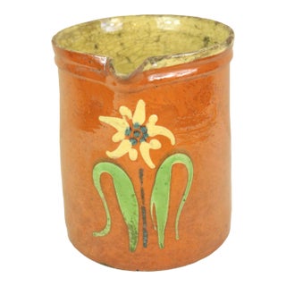 Mid 19th Century French Pottery Pitcher From Savoie For Sale