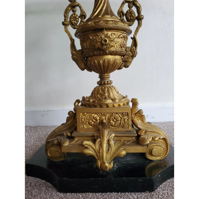 Late 19th Century Antique French Bronze Louis XV Style Ram's Head Pr Side Tables For Sale In Boston - Image 6 of 7