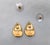 Metal Vintage Signed Napier Goldtone Pavé Swarovski Crystal Pierced Earrings-2 Pieces For Sale - Image 7 of 7