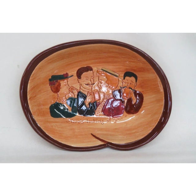 Pennsbury Pottery Pretzel Bowl Gay Nineties Here's Looking at You Kid For Sale - Image 9 of 13