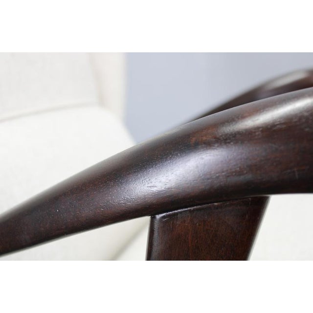 Wing Chair, Czechoslovakia, 1950s For Sale - Image 6 of 14