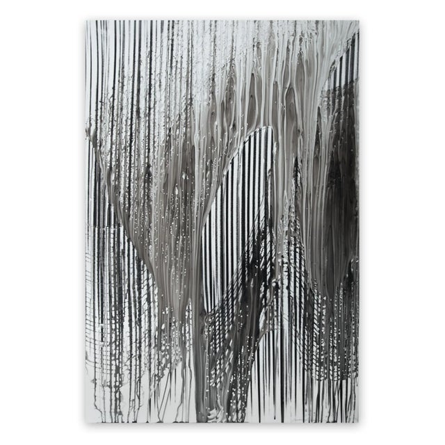 Jaanika Peerna Contemporary Abstract Pigment Pencil and Water on Mylar Drawing "Big Melt #10" by Jaanika Peerna For Sale - Image 4 of 4