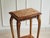 Louis XV Style Wood Side Table with Marble Top and Shelf For Sale - Image 6 of 9