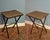 Mid-Century Modern Mid-Century Modern Parquet Wood Tv Tray Tables, Set of 5 With Stand For Sale - Image 3 of 13