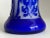 Pilgrim Manufacturing Vintage 1980s Peking Glass Overlay Vase – Tall 10¼″ Cobalt Blue & Frost Cameo Glass, Hand-Carved Crystal Brand, in the Style of Pilgrim Glass For Sale - Image 4 of 10