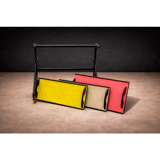Bar Cart in Hardwood by Carlo Hauner & Martin Eisler for Moveis Artesanal, 1950s For Sale - Image 11 of 11