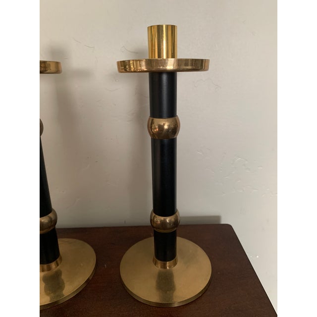 picture Black And Gold Candlesticks modern solid brass black and gold candlesticks a pair