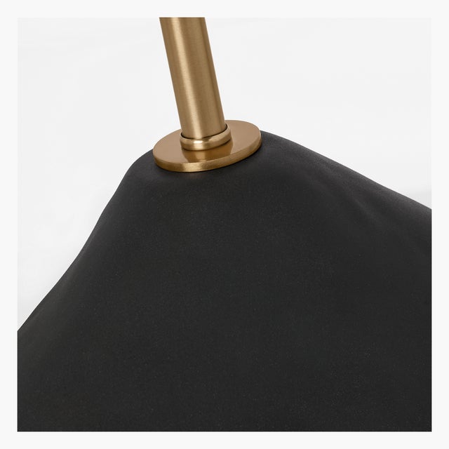 Contemporary Hable by Visual Comfort Studio Hable Broxton Table Lamp in Rough Black Ceramic For Sale - Image 3 of 7