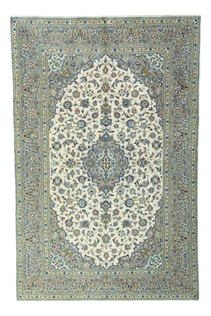Kashan Cork Oriental Rug in Beige