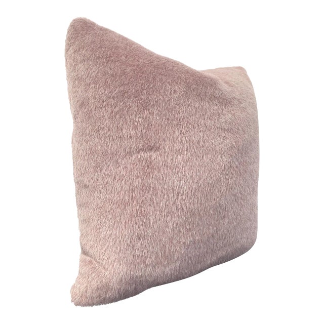 Custom-Made Lilac Mohair Pillow For Sale