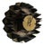 Brutalist Metal Wall Clock by A.Becht, 1986 For Sale