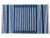 Textile Handmade Cotton Gaia Striped Rug, Blue And White 4'x6' For Sale - Image 7 of 8