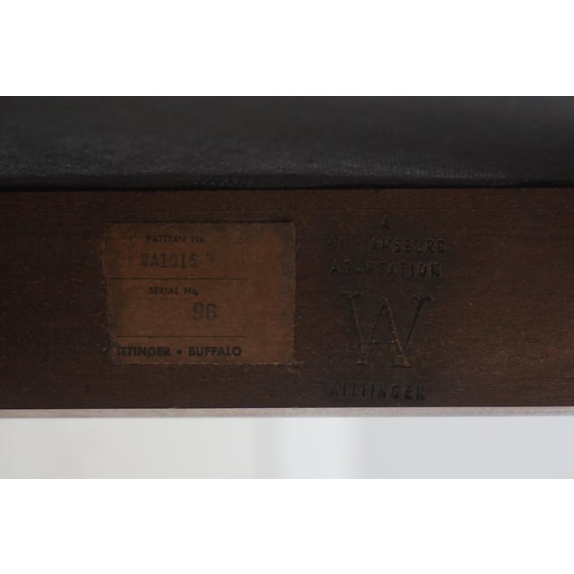 Kittinger Colonial Williamsburg Chippendale Mahogany Stool For Sale - Image 13 of 13