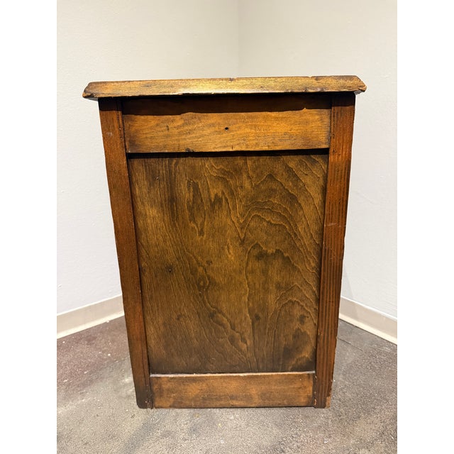 Vintage Primitive Wood Apothecary-Style Five-Drawer Cabinet For Sale In Los Angeles - Image 6 of 14