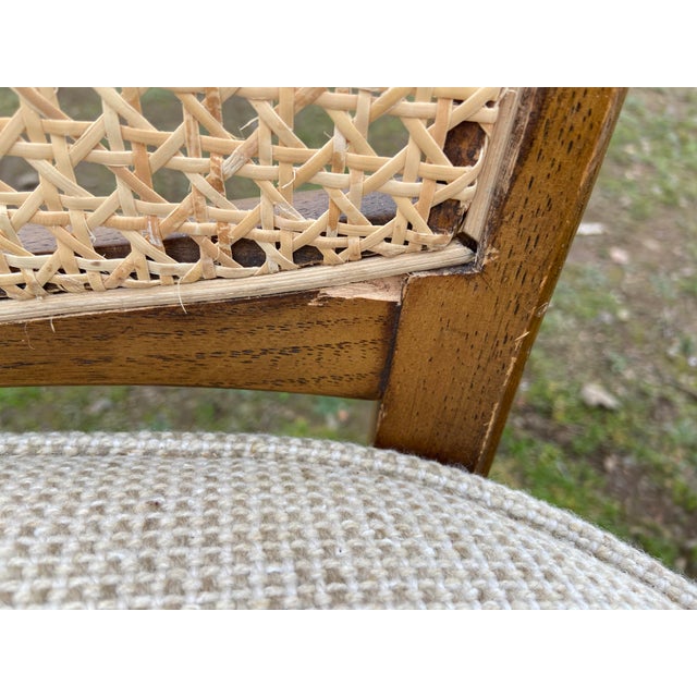 Vintage Mid Century Modern Cane Back Dining Chairs Set of 4 For Sale In Sacramento - Image 6 of 12