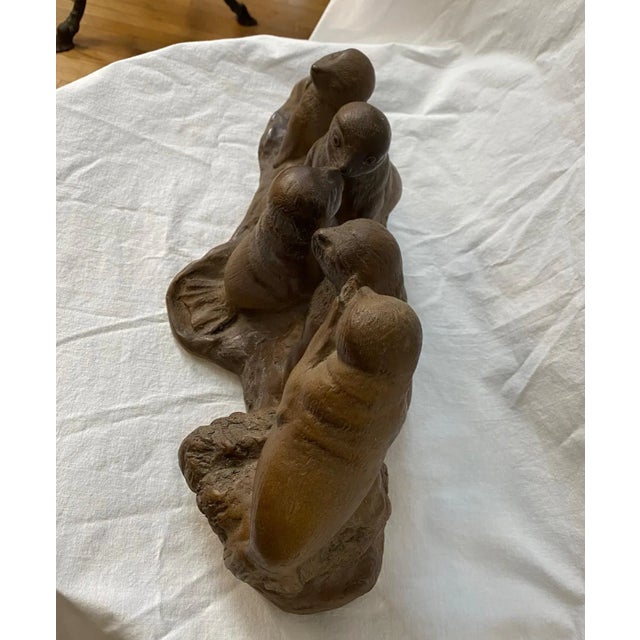 Stone Animal Seals Sculpture For Sale In New York - Image 6 of 9
