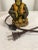Vintage Bell Hop Monkey Accent Lamp With Green Shade For Sale - Image 10 of 11