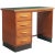 Wood Italian Art Deco Desk in Blonde Walnut, 1930s For Sale - Image 7 of 7