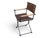 Vintage Baroque Revival Brown Campaign Armchairs With X Frame - A Pair For Sale - Image 13 of 17