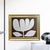 Original hand-painted oil painting by artist Tatiana Duperault Bold, graphic botanical composition — oversized leaves fill...