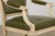 Early 20th Century French Louis XVI Style Painted Armchair in Olive Green For Sale - Image 15 of 18
