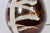 1970s Cocoa & White Brushstroke Art Pottery Table Lamp For Sale - Image 6 of 10
