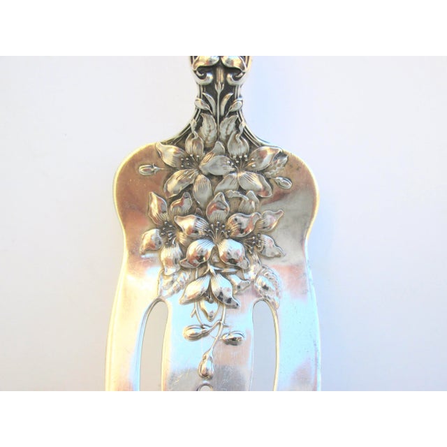 Sterling large cold meat fork pattern Orange Blossom. Circa 1905 by Alvin Silver Co. Beautiful long scrolling orange...