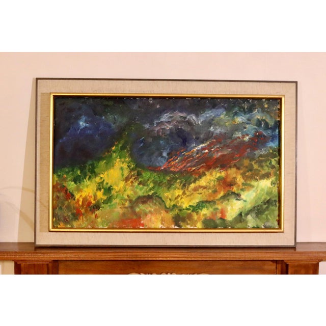 C. William, The Fire, 1974, Oil on Canvas, Framed For Sale - Image 11 of 11