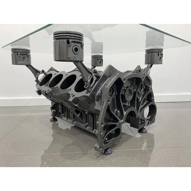 2000 - 2009 V8 Engine Block Coffee Table For Sale - Image 5 of 11
