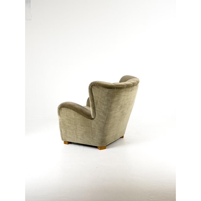 1940s Swedish Modern Easy Chair, Sweden, 1940s For Sale - Image 5 of 11