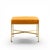 Metal Paul McCobb for Calvin Mid Century Brass X Base Stools - Pair For Sale - Image 7 of 10