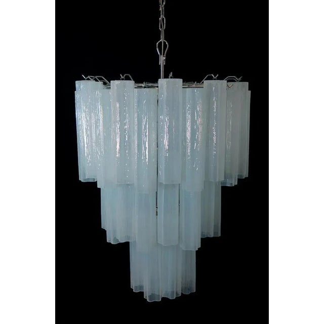 Blue Chandeliers in the style of Toni Zuccheri for Venini, Set of 2 For Sale - Image 8 of 10