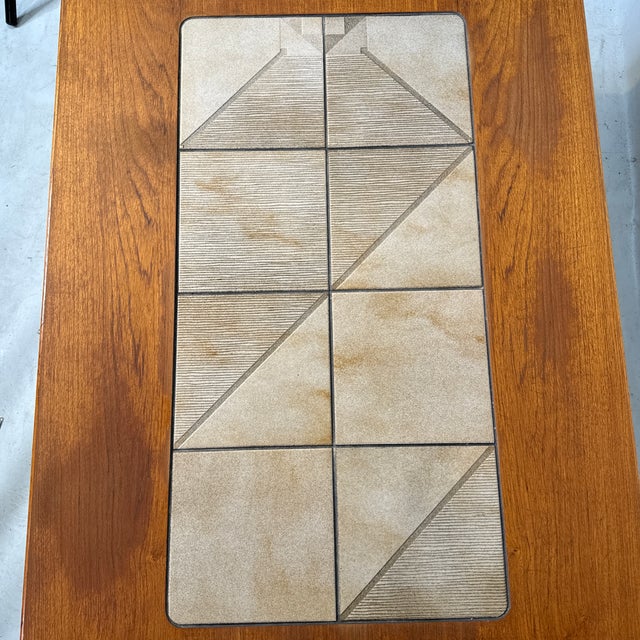 1970s Mid Century Gangso Mobler Coffee Table With Tile Inserts For Sale - Image 5 of 10