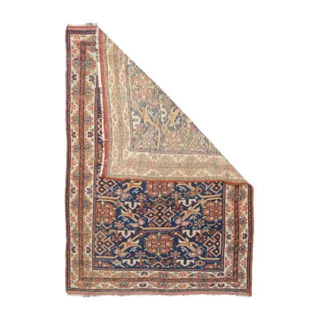 Antique Afshar Rug 4'2'' x 5'9'' For Sale - Image 4 of 11