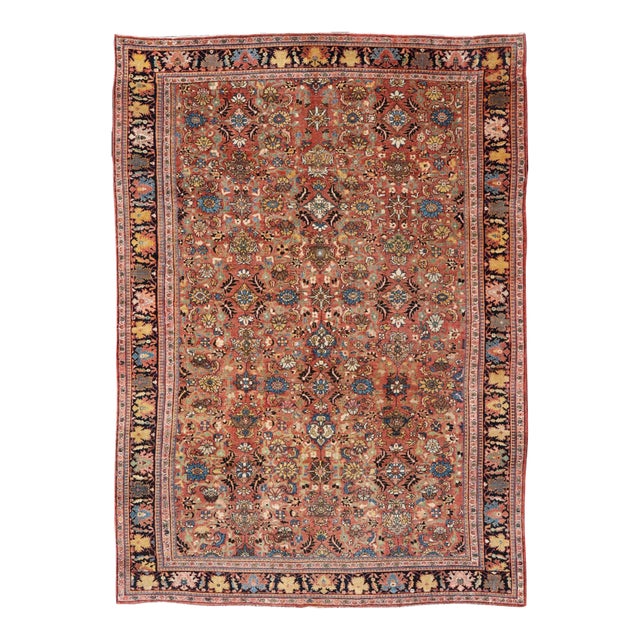 Antique Rug Featuring a All-Over Floral Design 12'4 X 17'0 For Sale