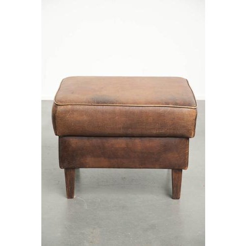 Set of Sheepskin Lounge Chair and Ottoman For Sale - Image 15 of 18