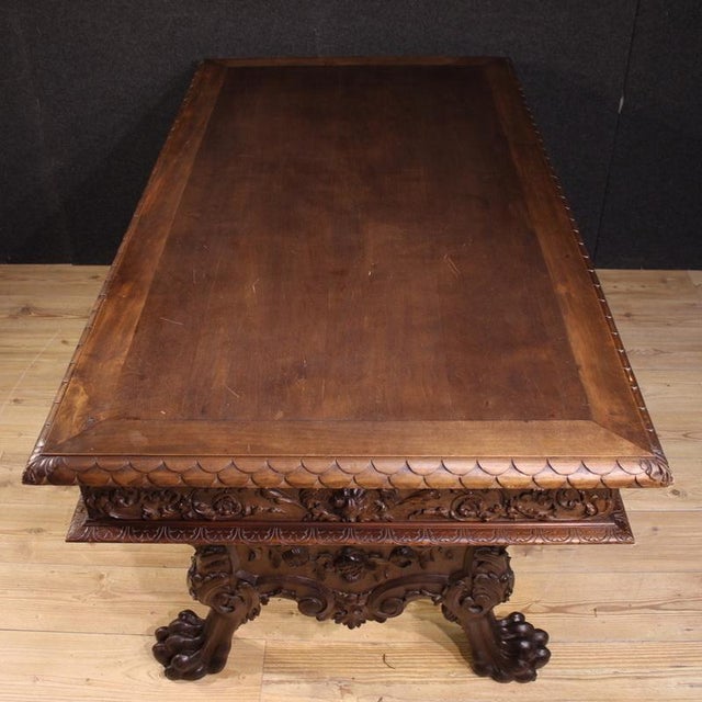 1950s Vintage Tuscan Table in Wood, 1950 For Sale - Image 5 of 13