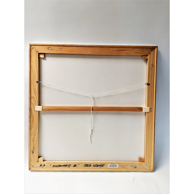 Gray Atsuko Okamoto Abstract Serigraph A. P. "Controversy 3" For Sale - Image 8 of 10
