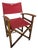 Vintage Wooden Directors Chair in Fabric For Sale