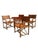 Tan 1970's McGuire Leather Wrapped Bamboo, Cane & Dining - Set of 5 For Sale - Image 8 of 18