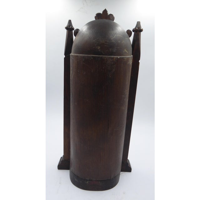 Wood Antique Altar with Madonna, 1890s For Sale - Image 7 of 10
