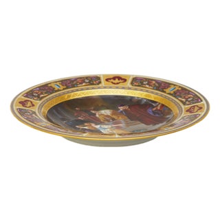 Othello and Desdemona Decorative Plate from Berliner Porzellan-Manufaktur KPM Berlin, Germany, Late 19th Century For Sale